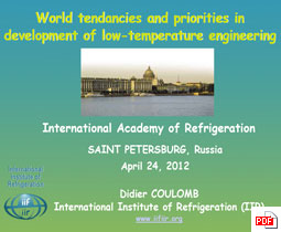 World_tendancies and priorities in development of low-temperature engineering