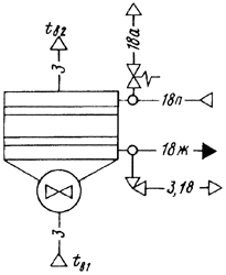 Схема воздушного охлаждения конденсатора
