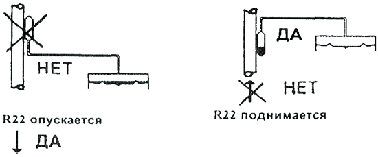 Монтаж термобаллона ТРВ на вертикальном участке трубопровода